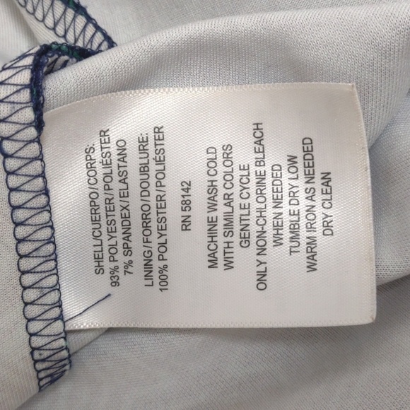 Adorne sleeveless lined midi dress, blue and green, size 6 - Picture 7 of 9